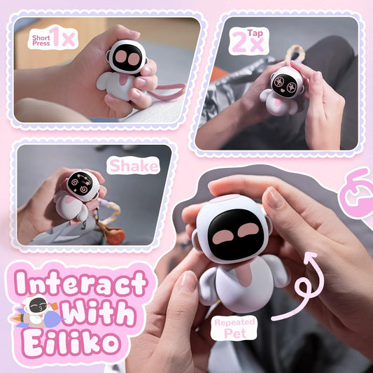 Eiliko Coral Pink — Tiny AI Companion Pendant
