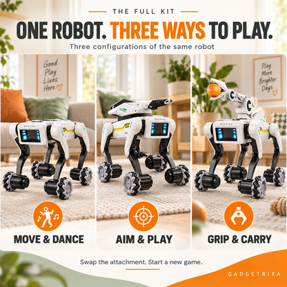 3-in-1 Interactive Robot Dog with Voice Control, Remote & Programmable Tricks