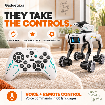 3-in-1 Interactive Robot Dog with Voice Control, Remote & Programmable Tricks