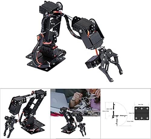 6DOF Full Metal Programmable Robot Arm — Desktop Manipulator