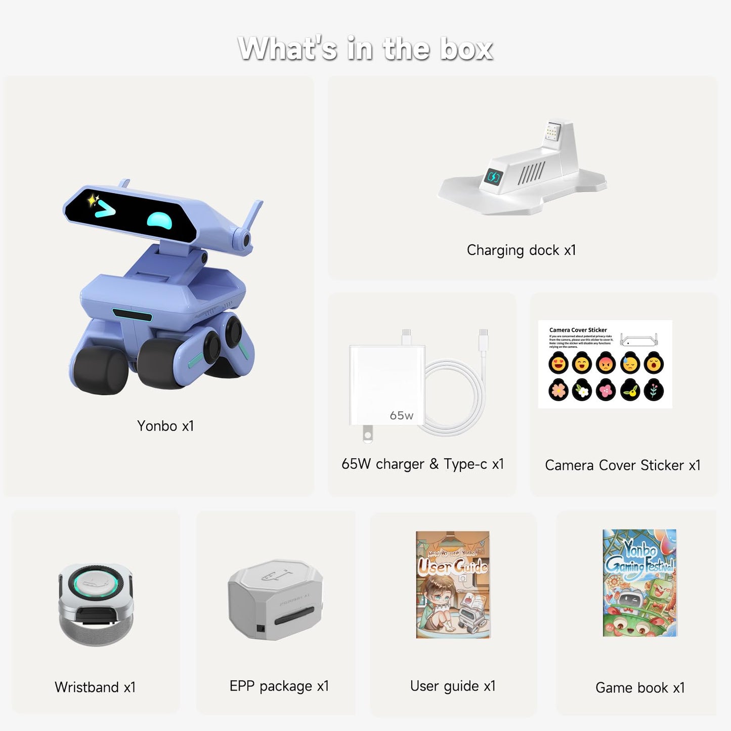 Yonbo Smart AI Robot - ChatGPT-Powered Home Companion