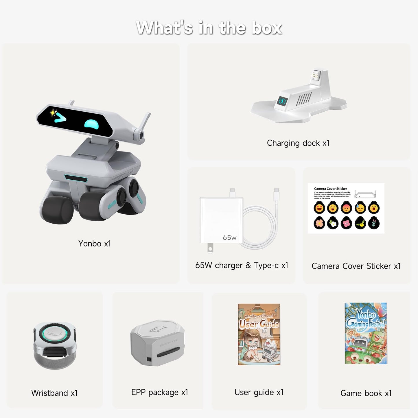 Yonbo Smart AI Robot - ChatGPT-Powered Home Companion