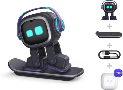 EMO — AI Desk Robot with ChatGPT, Voice Commands, Dancing & Personality