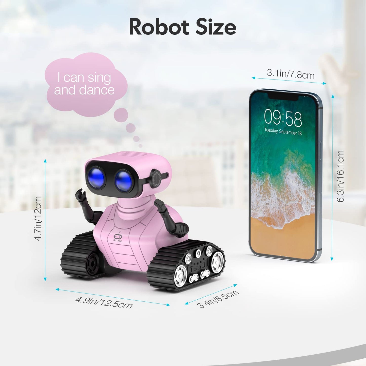 ALLCELE RC Robot Toy for Kids