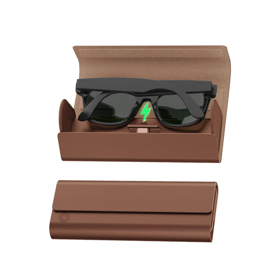 Foldable Charging Case for Smart Glasses — 2000mAh Portable Travel Charger