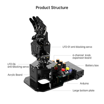 AI Bionic Robot Hand with Arduino
