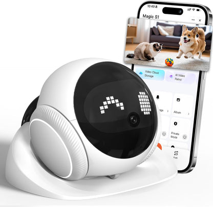 Honey Tour 1080P Pet Camera Robot — Movable Indoor Camera with Auto-Charging, Night Vision & 2-Way Talk