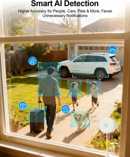 Gyliziex 2K Indoor Security Camera Robot — AI Human Detection, Colour Night Vision & 2-Way Talk