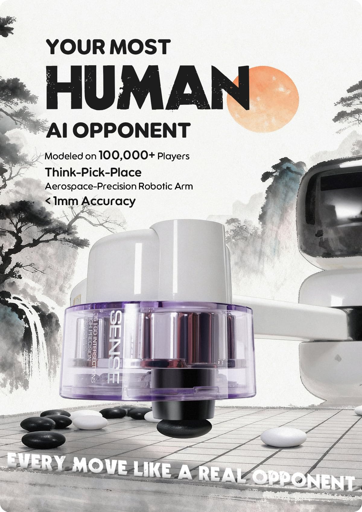 Sense Robot Go Professional — AI Smart Go Board with Robotic Arm