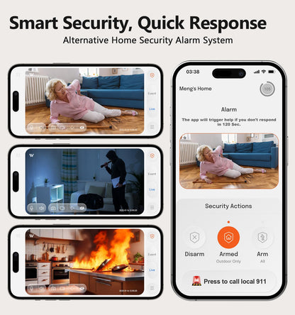 Gyliziex 2K Indoor Security Camera Robot — AI Human Detection, Colour Night Vision & 2-Way Talk