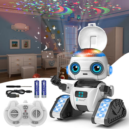 Aikmi RC Robot Toy, Projector Night Light