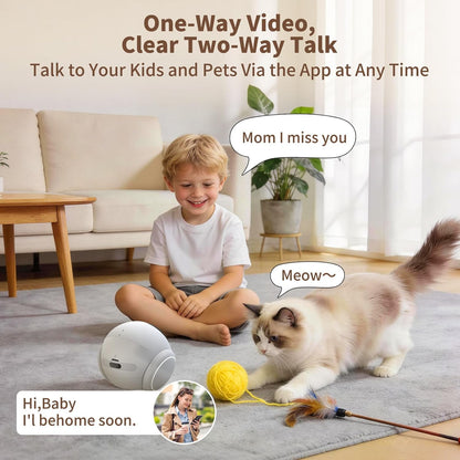 Honey Tour 1080P Pet Camera Robot — Movable Indoor Camera with Auto-Charging, Night Vision & 2-Way Talk