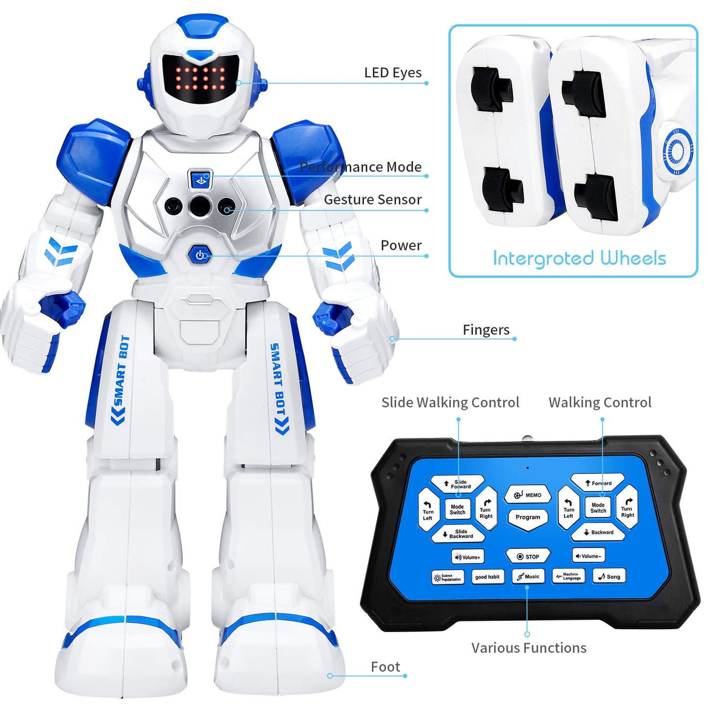 KingsDragon RC Gesture Sensing Robot