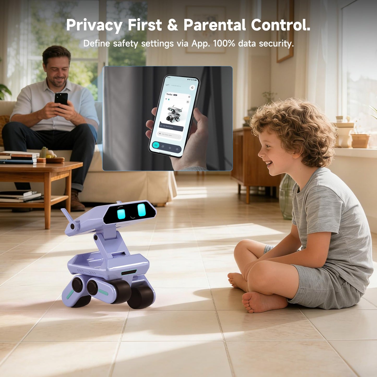 Yonbo Smart AI Robot - ChatGPT-Powered Home Companion