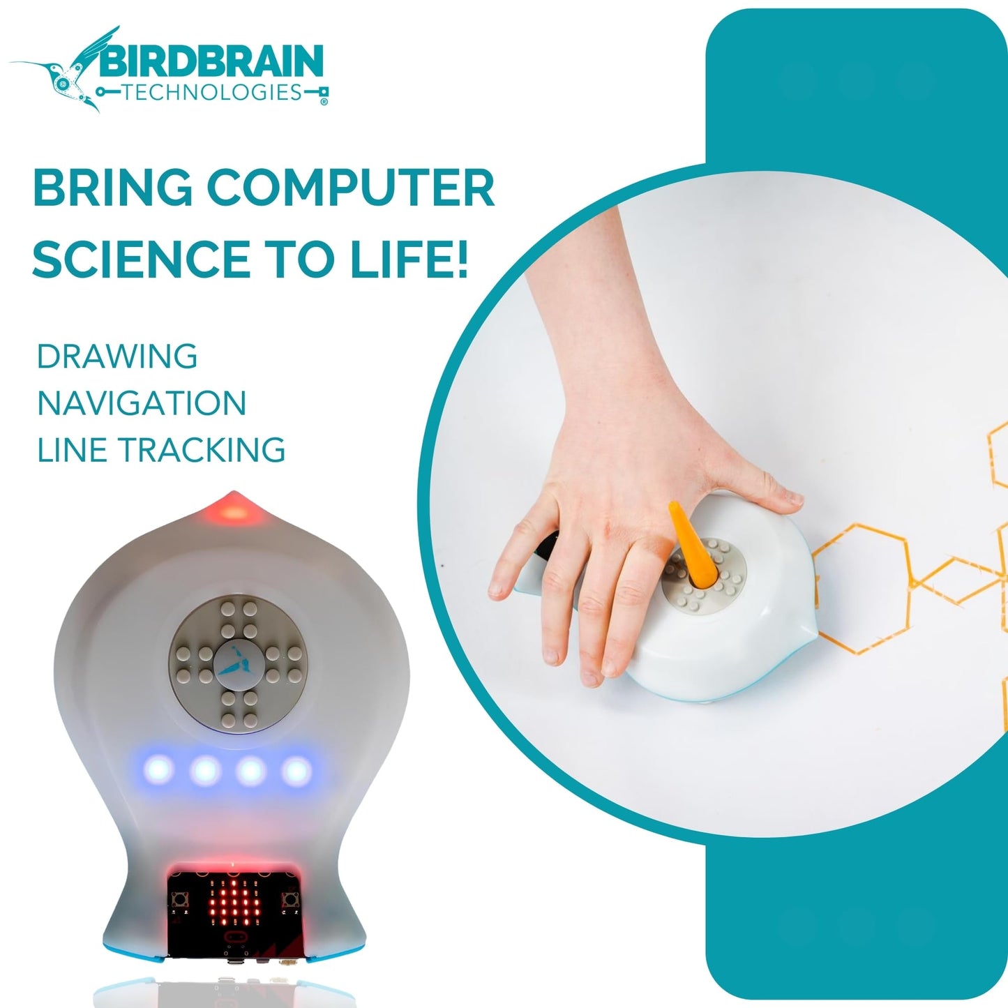 BirdBrain Finch Robot 2.0 with Micro:bit