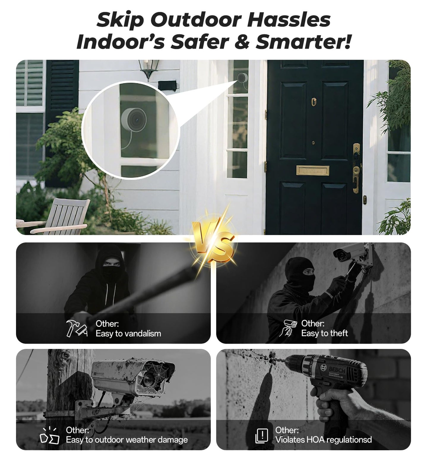 Gyliziex 2K Indoor Security Camera Robot — AI Human Detection, Colour Night Vision & 2-Way Talk