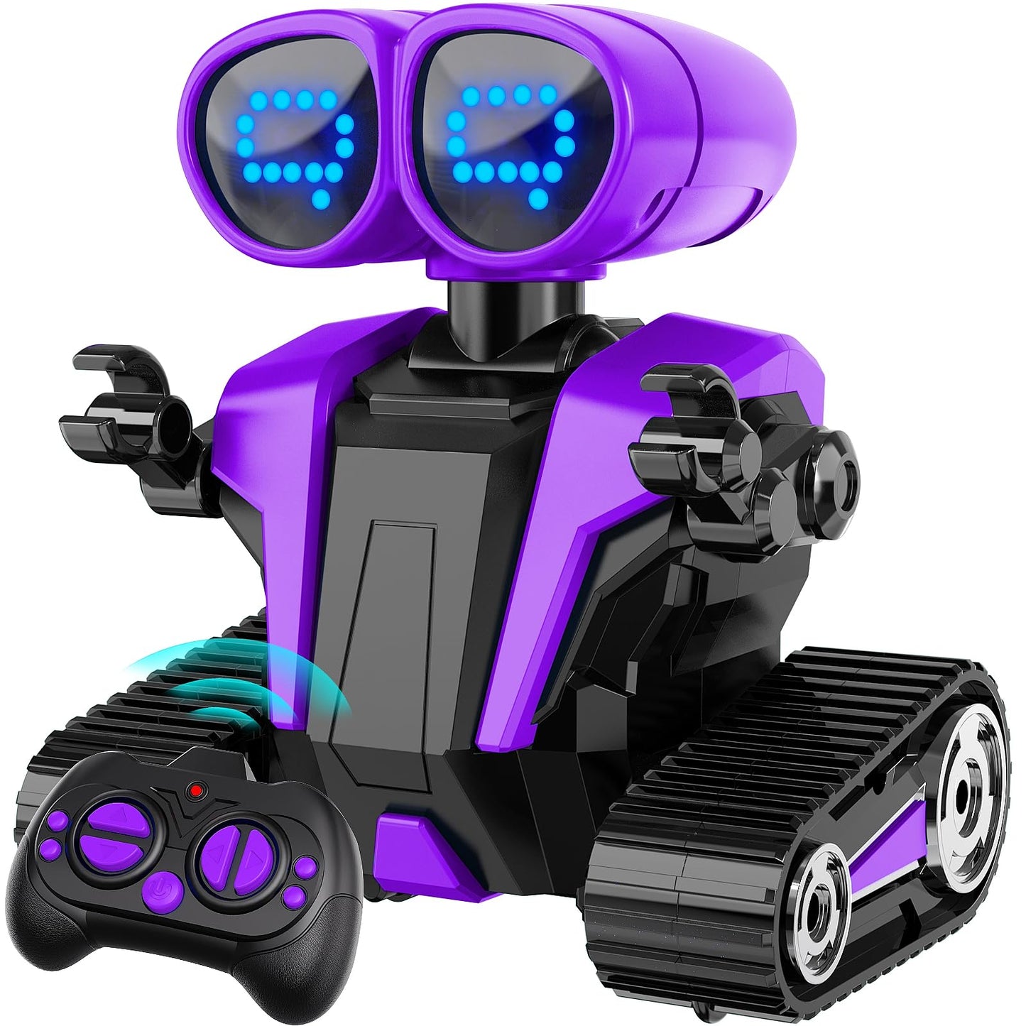 MindPal Robot Toys for Boys Girls with Auto-Demonstration Robots for Kids Remote Control Kids Robot Rechargeable with LED Eyes Smart Robot Age 3 Years and Up - Blue