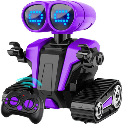 MindPal Robot Toys for Boys Girls with Auto-Demonstration Robots for Kids Remote Control Kids Robot Rechargeable with LED Eyes Smart Robot Age 3 Years and Up - Blue