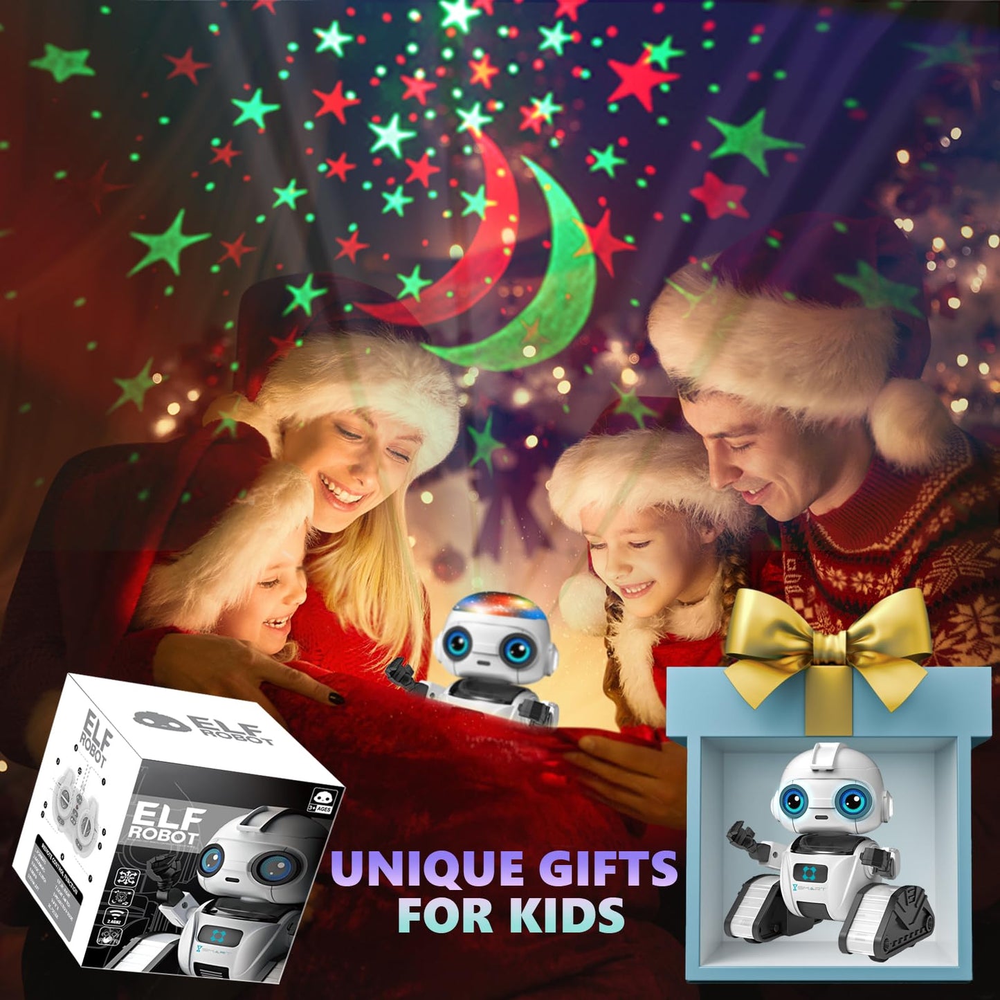 Aikmi RC Robot Toy, Projector Night Light