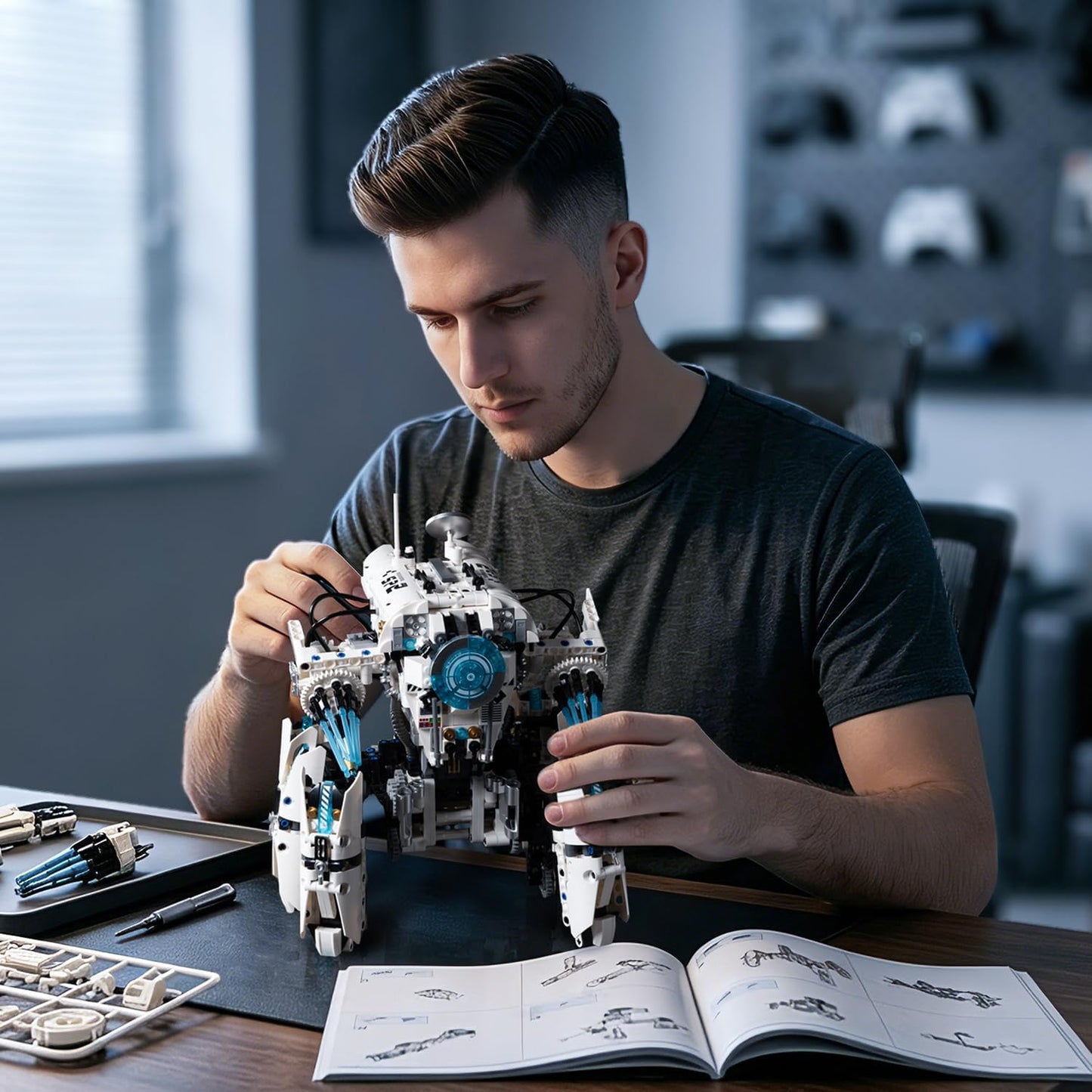 Programmable Hexapod Robot Building Kit — 1406 Pieces