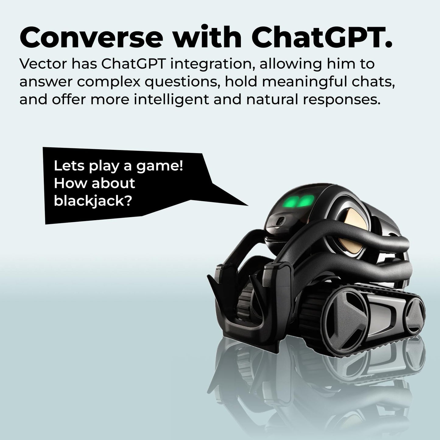 Anki Vector 2.0 — AI Home Robot with ChatGPT, Face Recognition & Voice Conversations