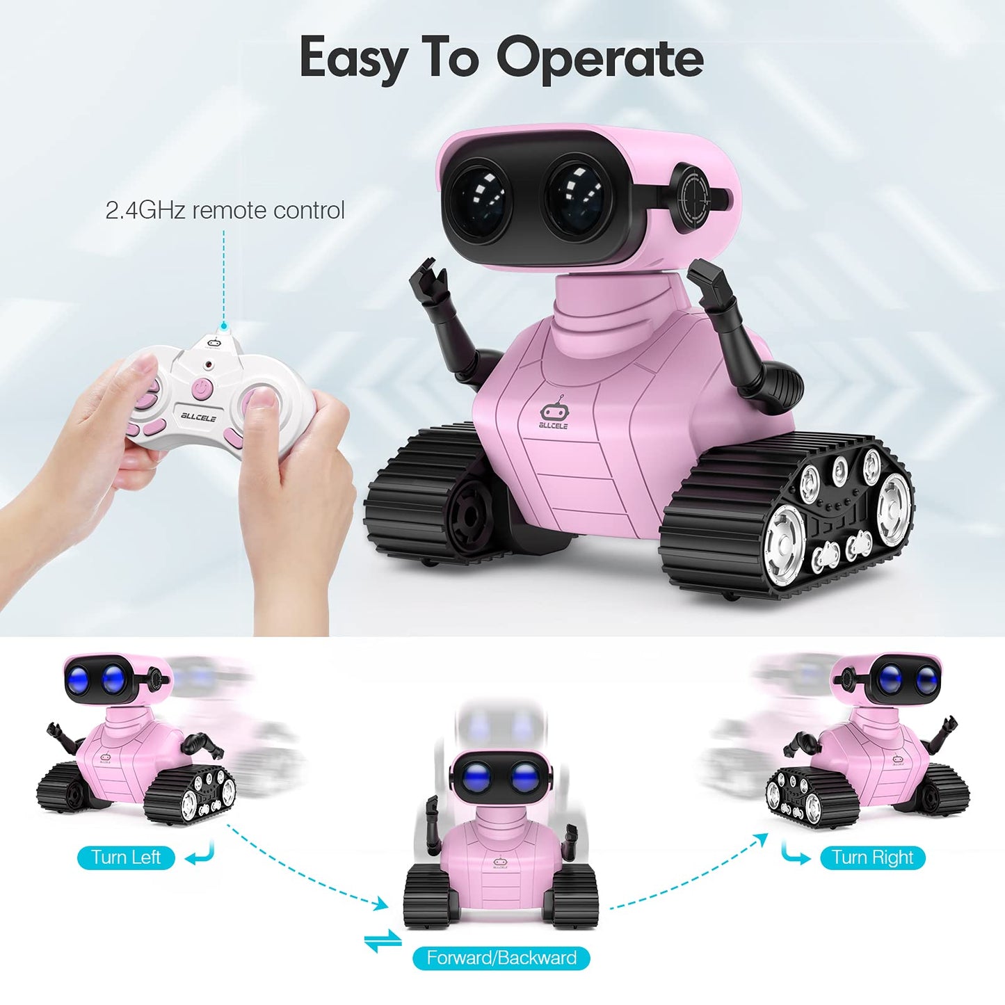 ALLCELE RC Robot Toy for Kids