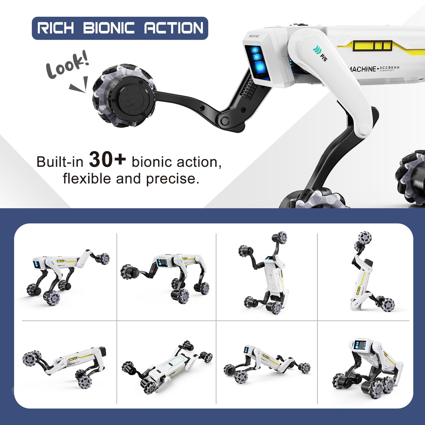 Smart Robot Dog — Voice Control, 30+ Actions & App Programming