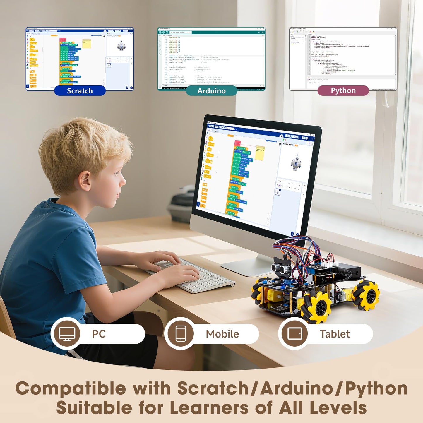 ACEBOTT Robot Kit - Arduino & Scratch STEM Robot