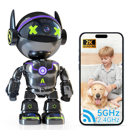 Gyliziex 2K Indoor Security Camera Robot — AI Human Detection, Colour Night Vision & 2-Way Talk