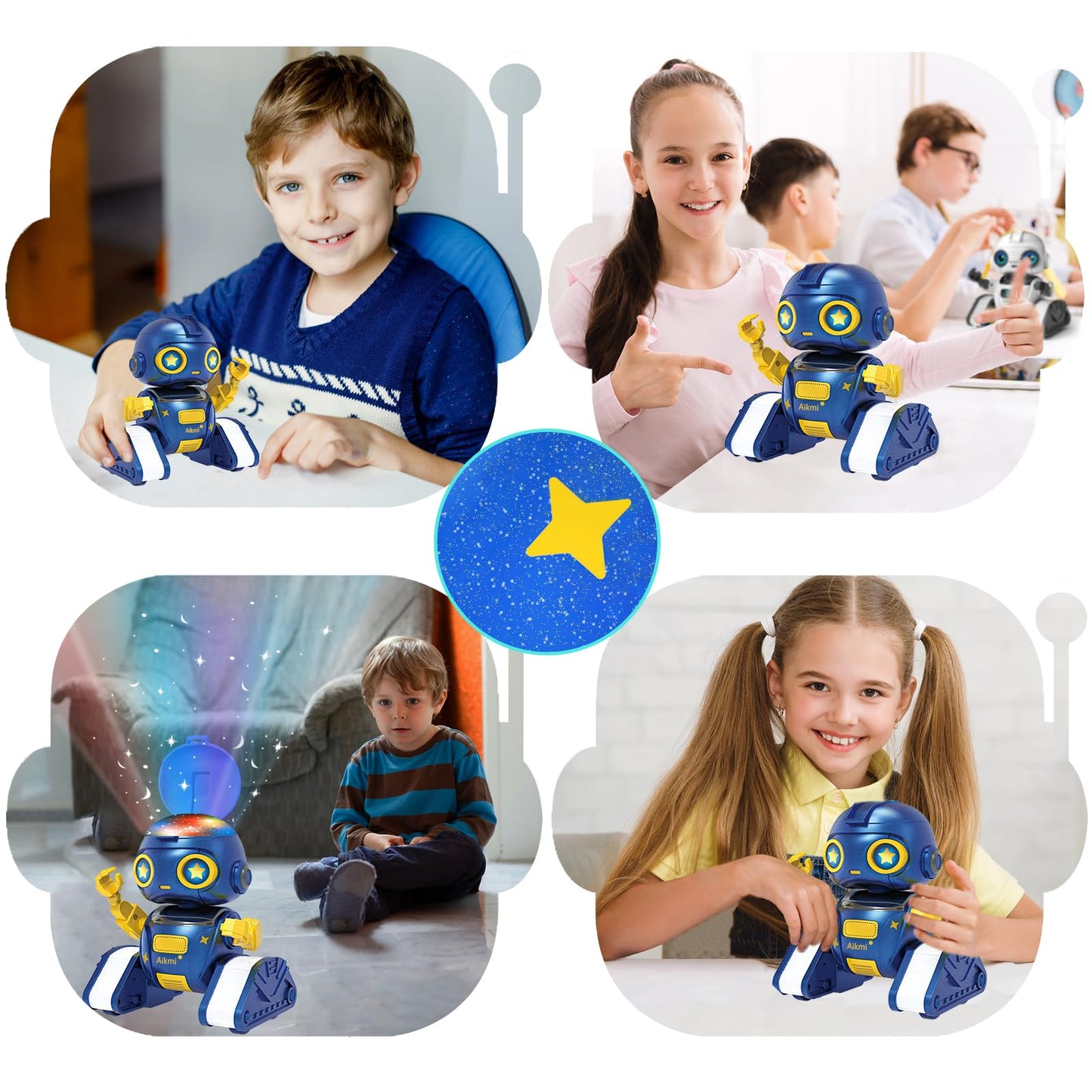 Aikmi RC Robot Toy, Projector Night Light