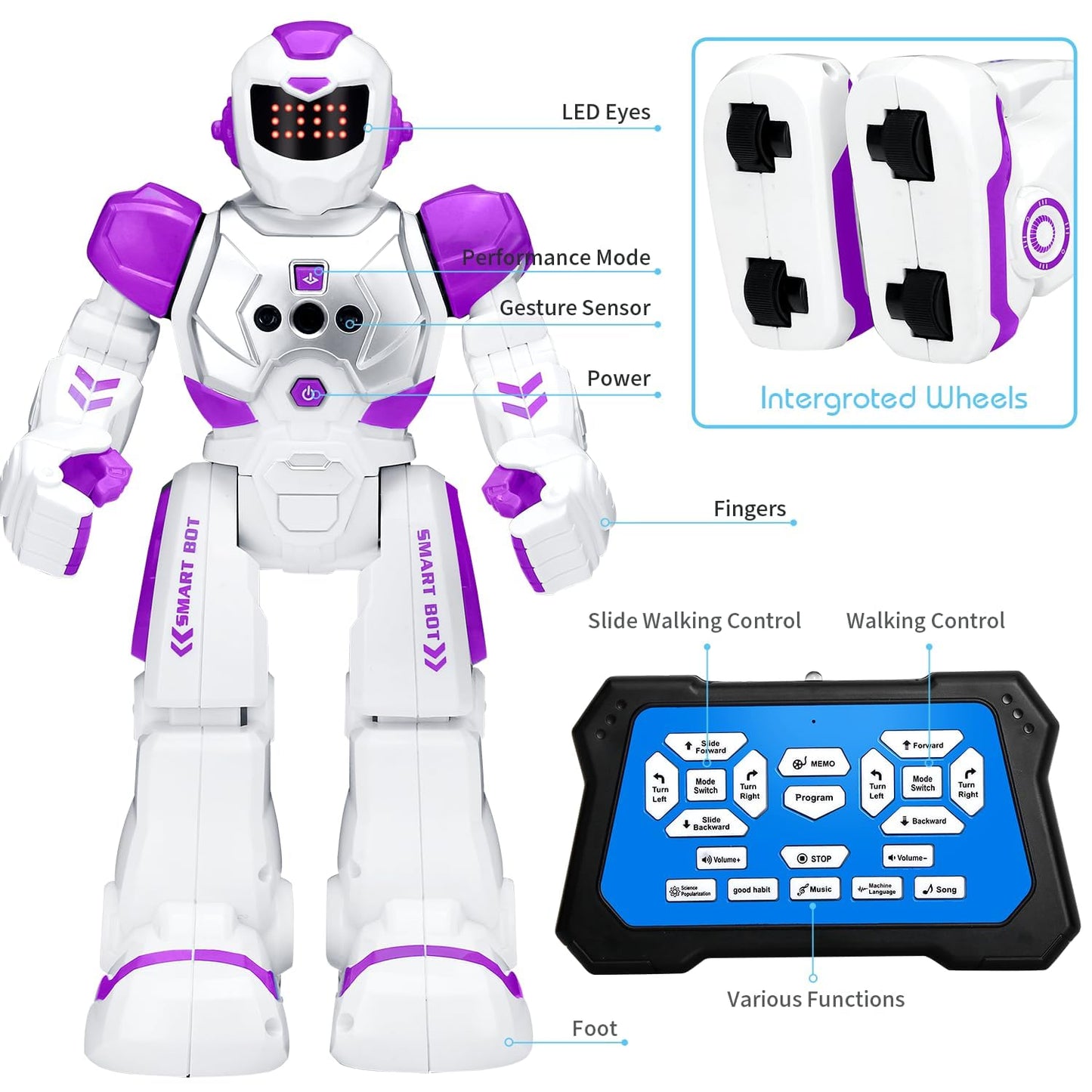 KingsDragon RC Gesture Sensing Robot