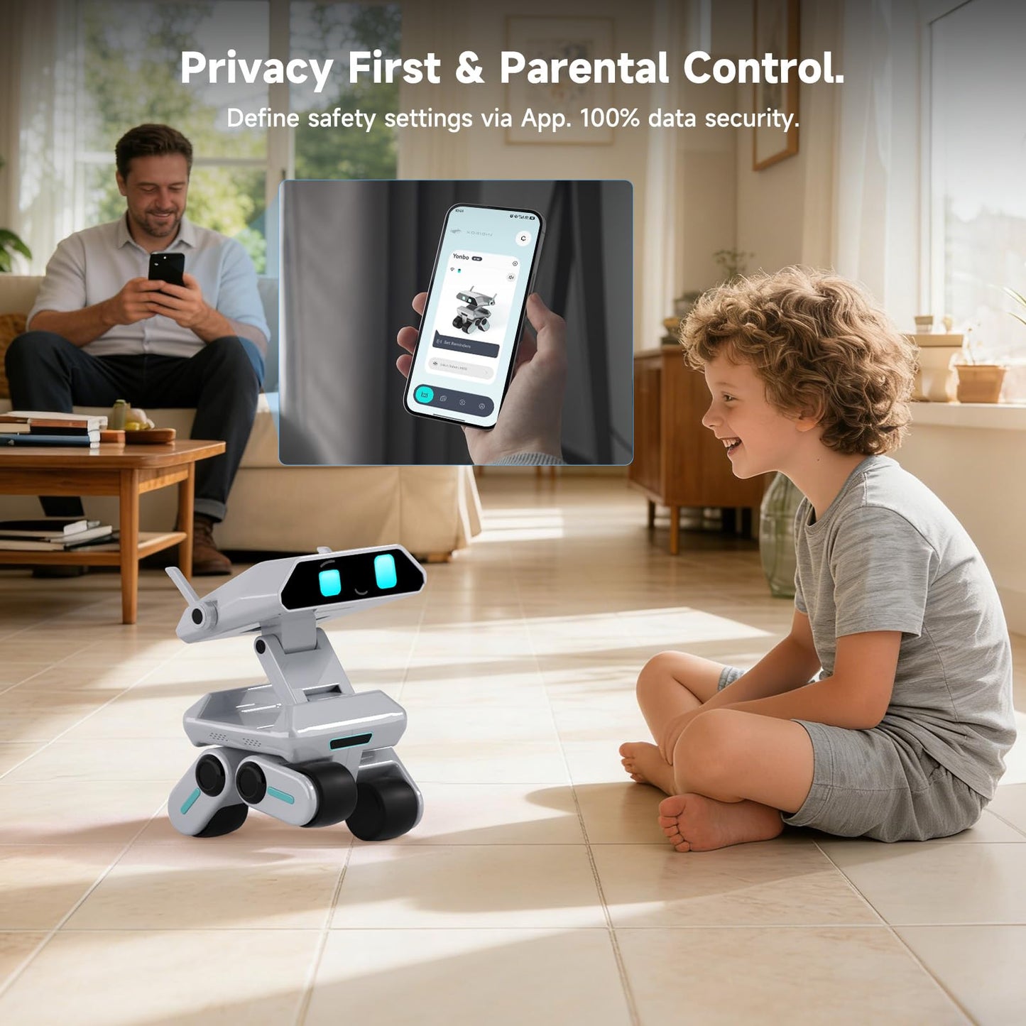 Yonbo Smart AI Robot - ChatGPT-Powered Home Companion