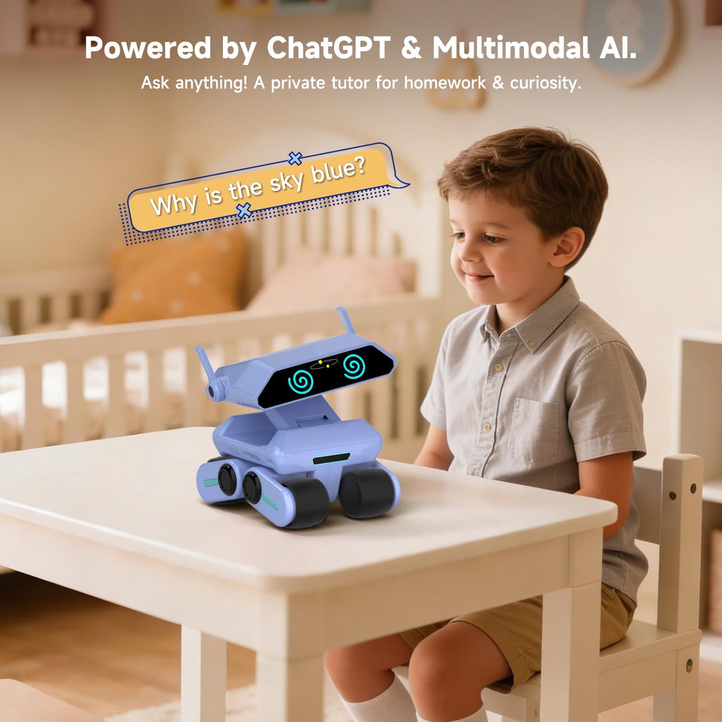 Yonbo Smart AI Robot - ChatGPT-Powered Home Companion