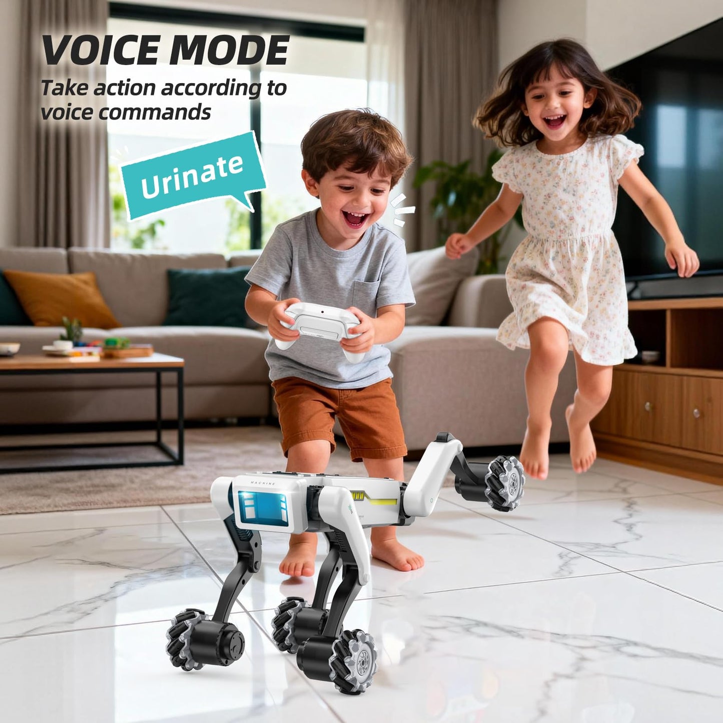Smart Robot Dog for Kids — 30+ Bionic Action