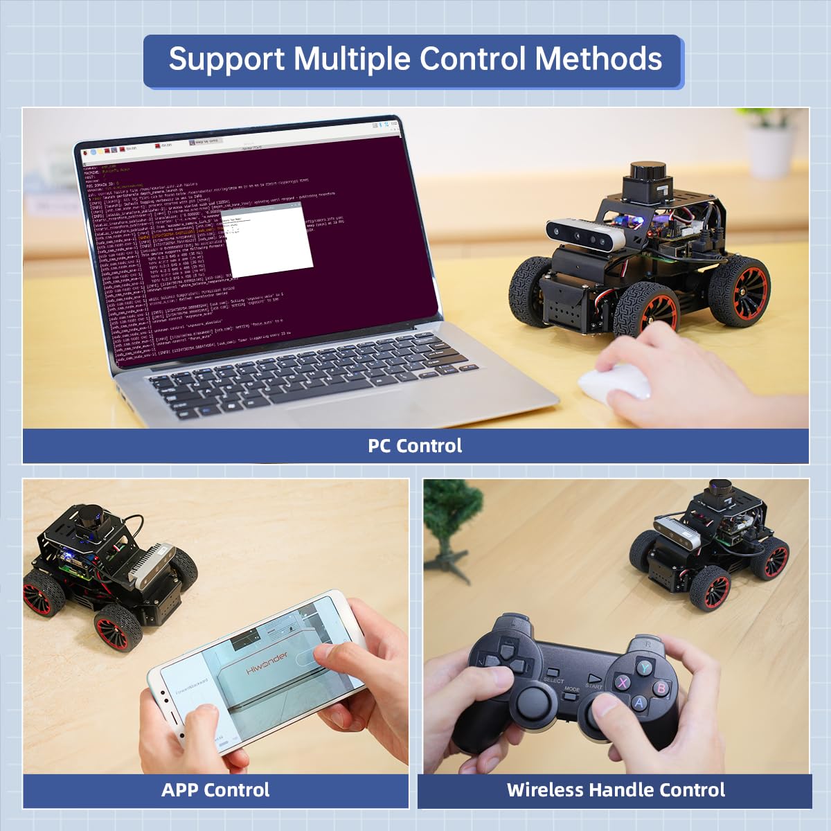 HIWONDER MentorPi A1 - ChatGPT AI Robot Car with 3D Depth Camera