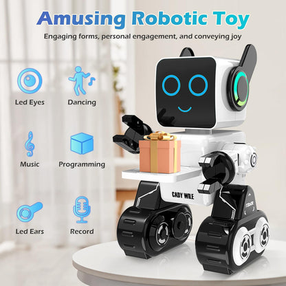 HBUDS RC Robot Toy — Dancing, Singing, Voice Recording & Built-In Coin Bank for Kids