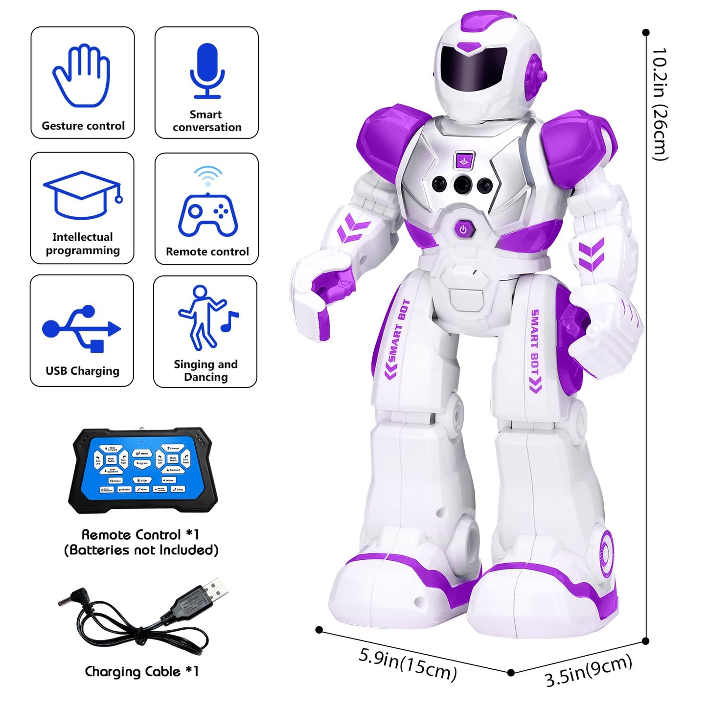 KingsDragon RC Gesture Sensing Robot