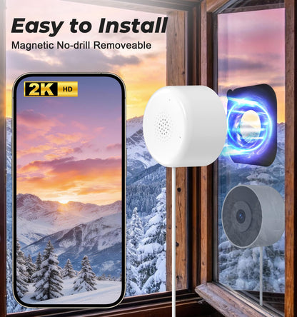 Gyliziex 2K Indoor Security Camera Robot — AI Human Detection, Colour Night Vision & 2-Way Talk