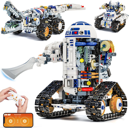 STEM RC Robot Building Kit - 3-in-1 App & Remote Control