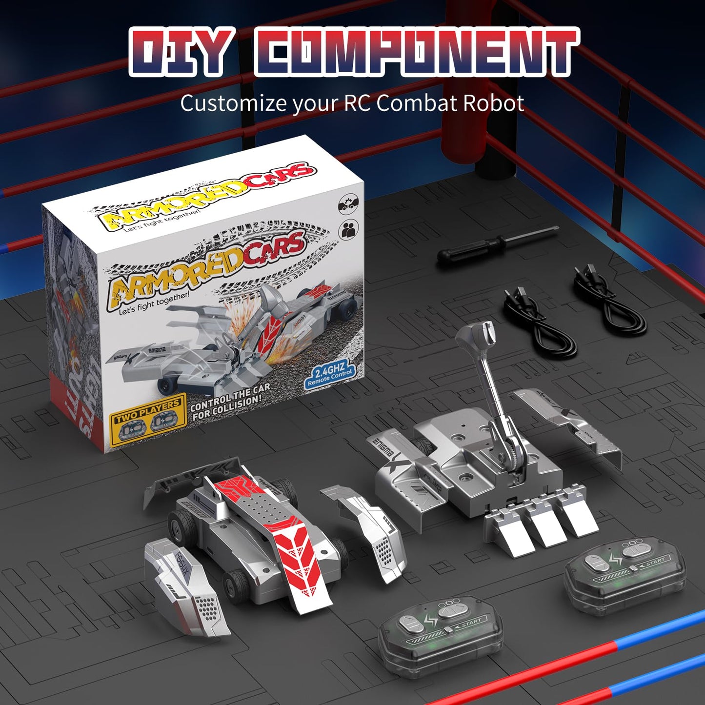 RC Battle Robots - 2-Player Fighting Robot Set