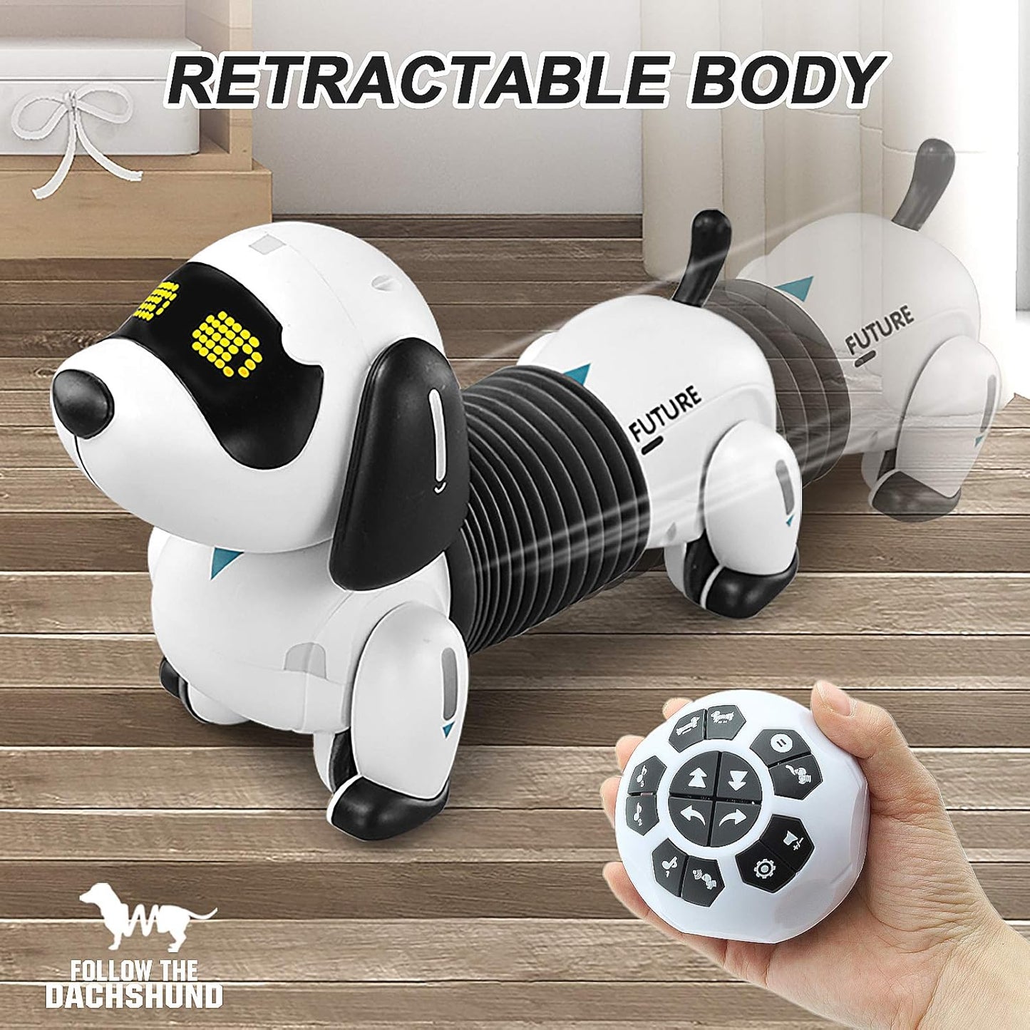 Dollox RC Robot Dog - Walking, Dancing Dachshund Puppy