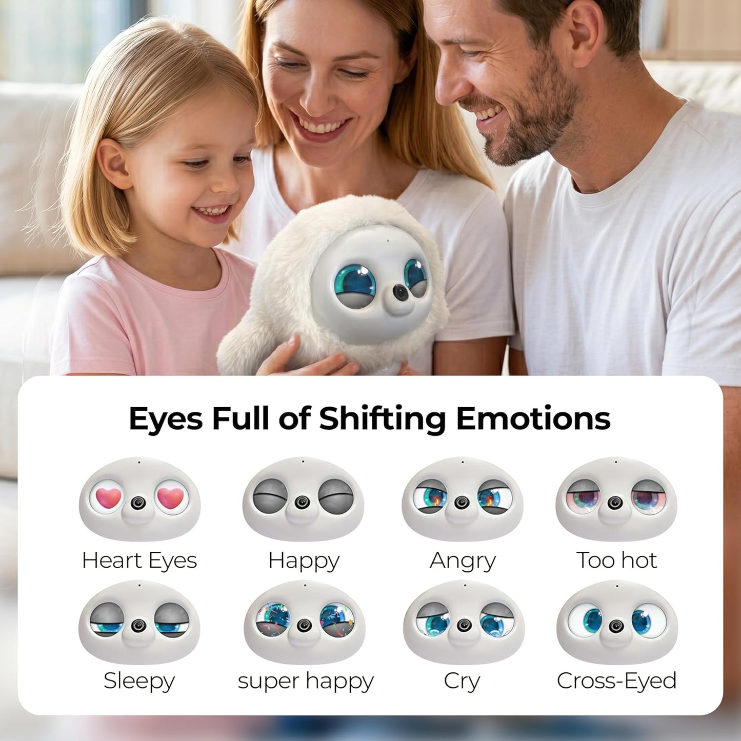 KAMOMO AI Companion Robot — Emotional Support Desk Pet for Kids & Adults