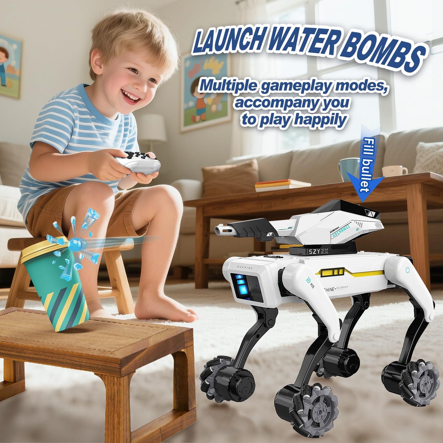 Smart Robot Dog — Voice Control, 30+ Actions & App Programming