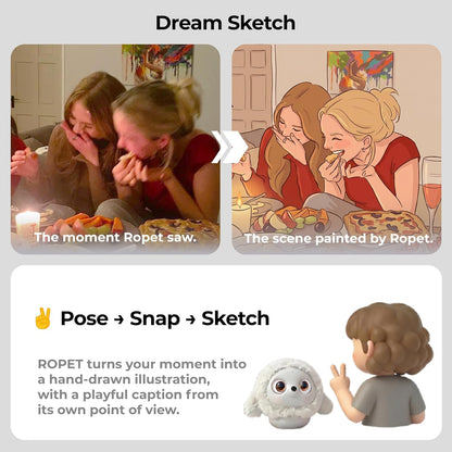 KAMOMO AI Companion Robot — Emotional Support Desk Pet for Kids & Adults