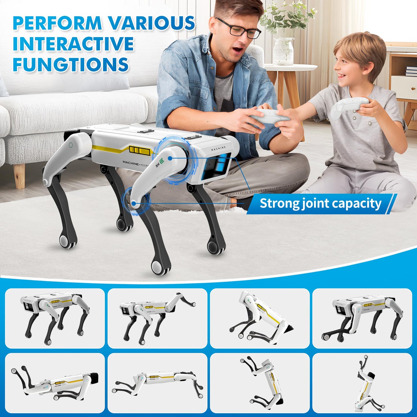 Smart Robot Dog — Voice Control, 30+ Actions & App Programming