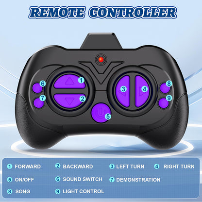 MindPal Robot Toys for Boys Girls with Auto-Demonstration Robots for Kids Remote Control Kids Robot Rechargeable with LED Eyes Smart Robot Age 3 Years and Up - Blue