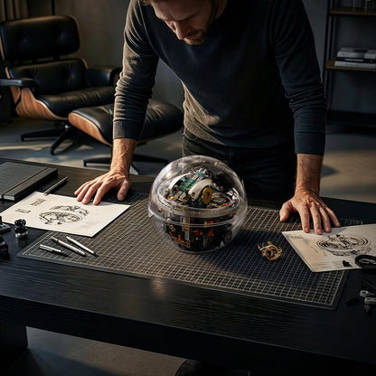UNCLE BRICK Transparent Spherical Robot