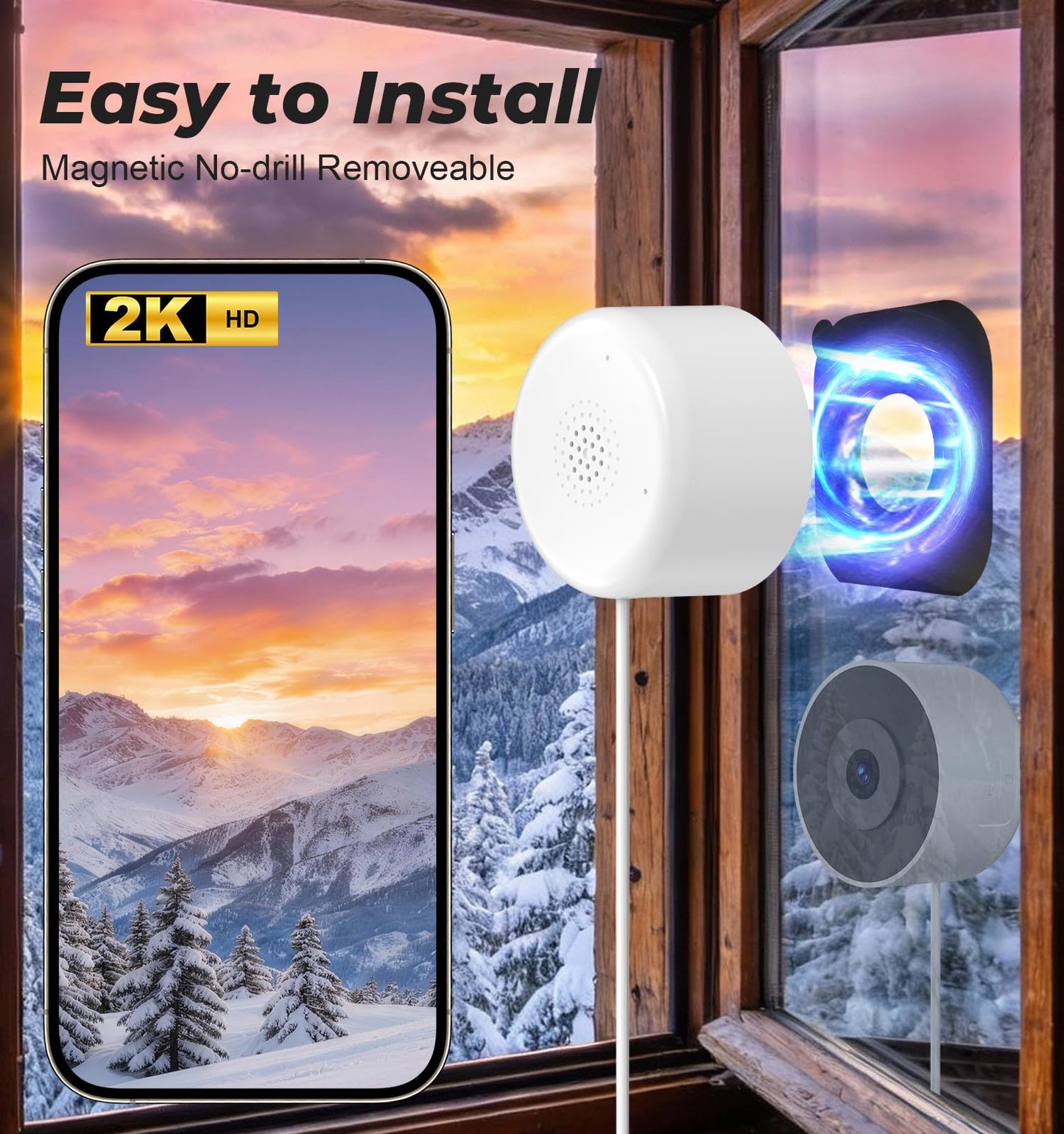 Gyliziex 2K Indoor Security Camera Robot — AI Human Detection, Colour Night Vision & 2-Way Talk