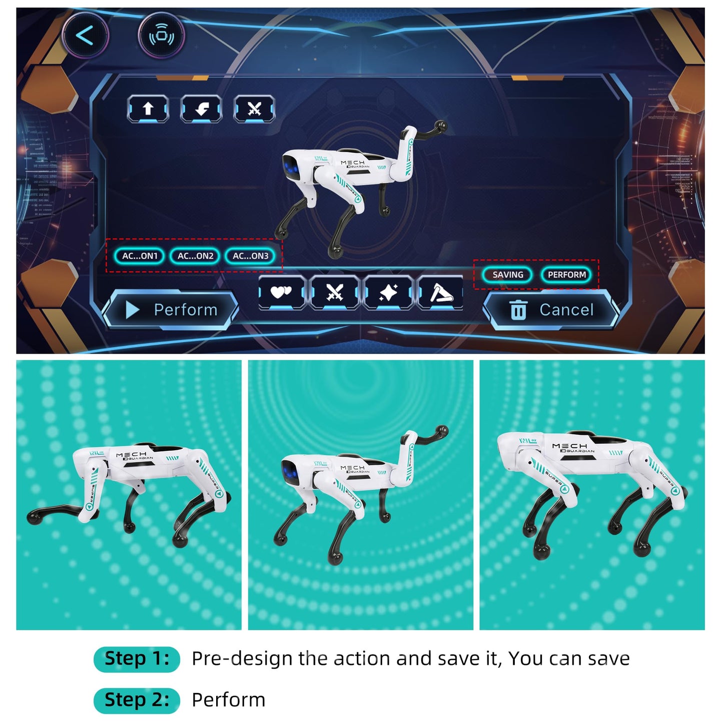 Smart Robot Dog — Voice Control, 30+ Actions & App Programming