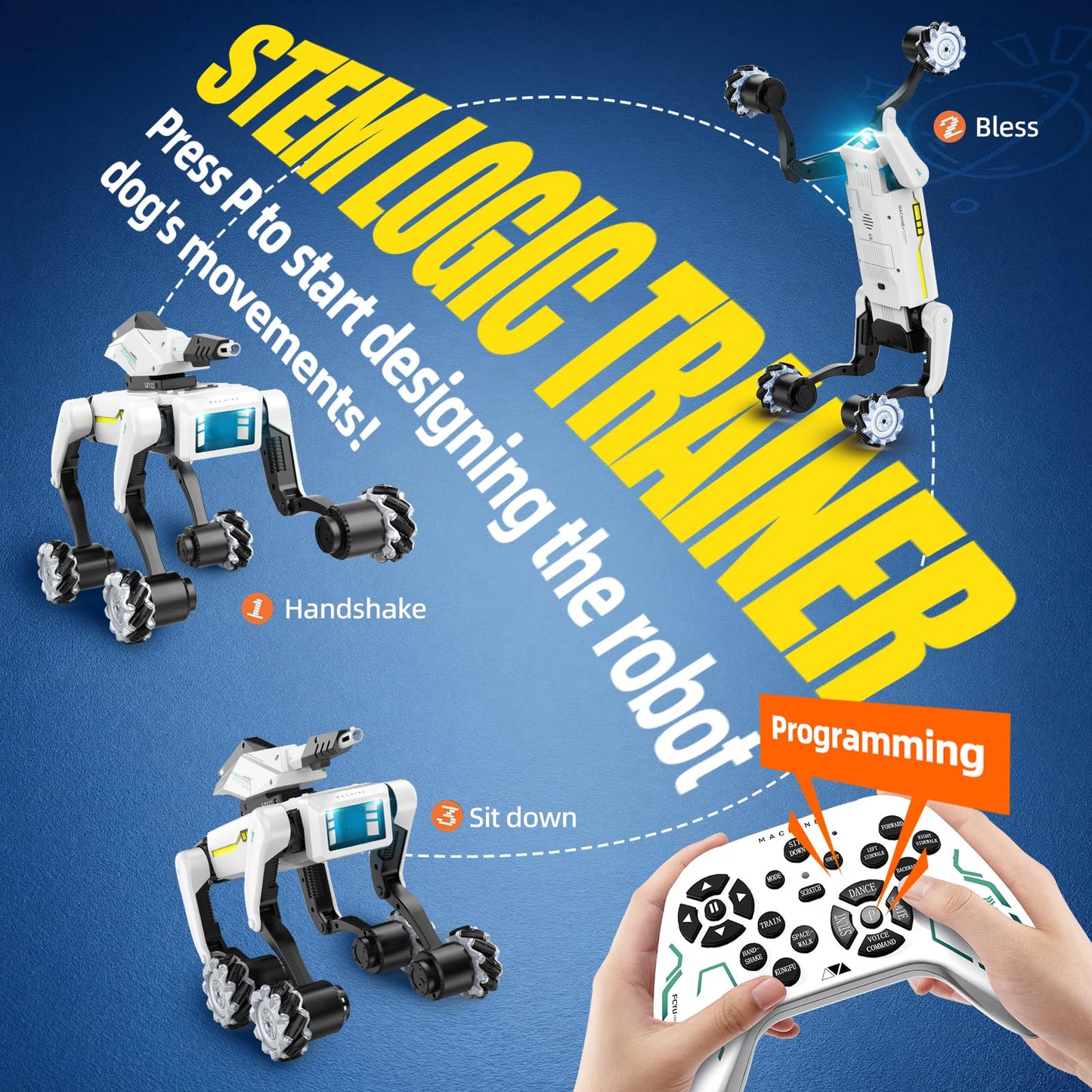 Smart Robot Dog for Kids — 30+ Bionic Action